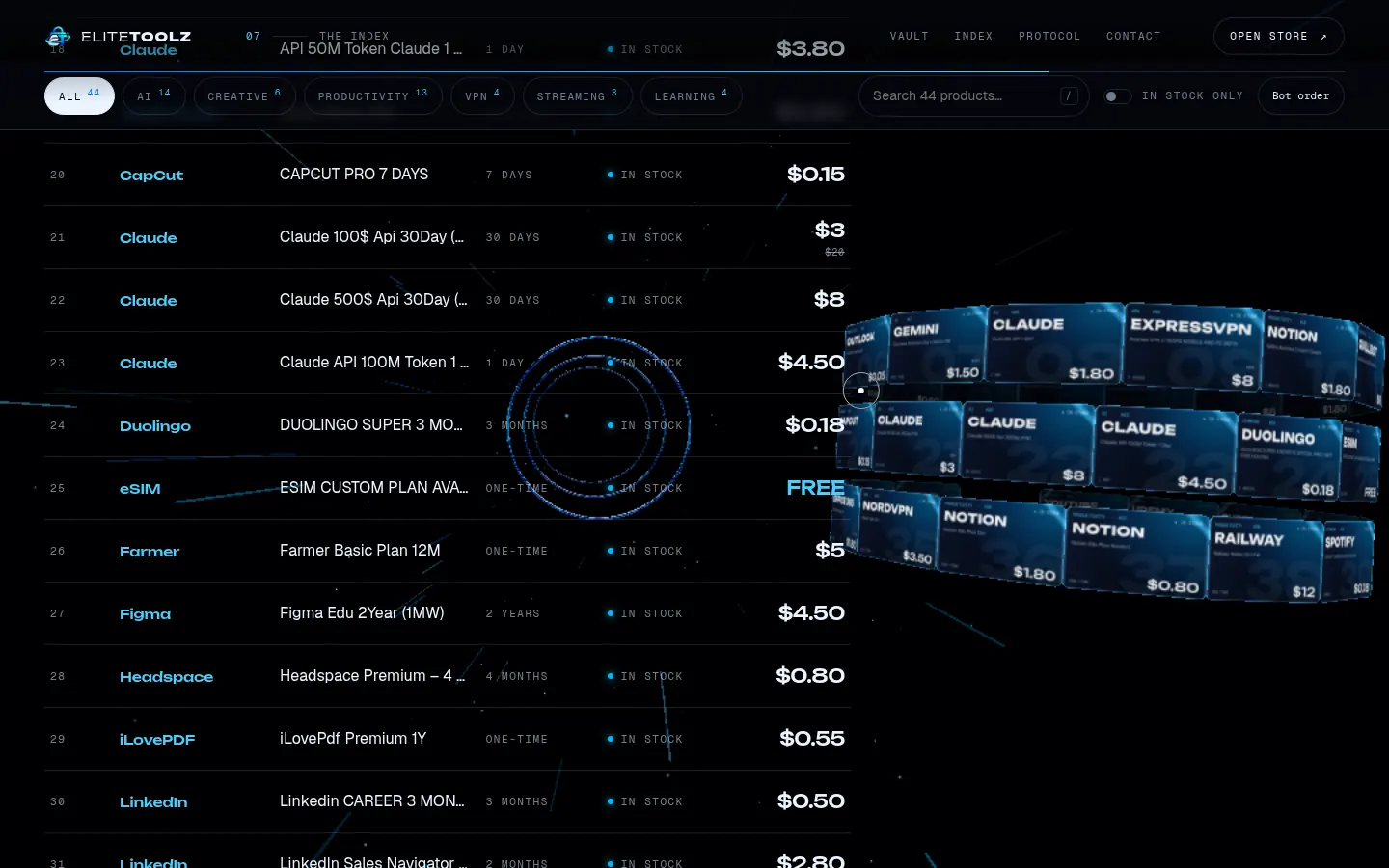 The Vault — screen 3