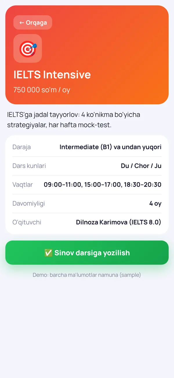 Bilim Plus App — screen 1
