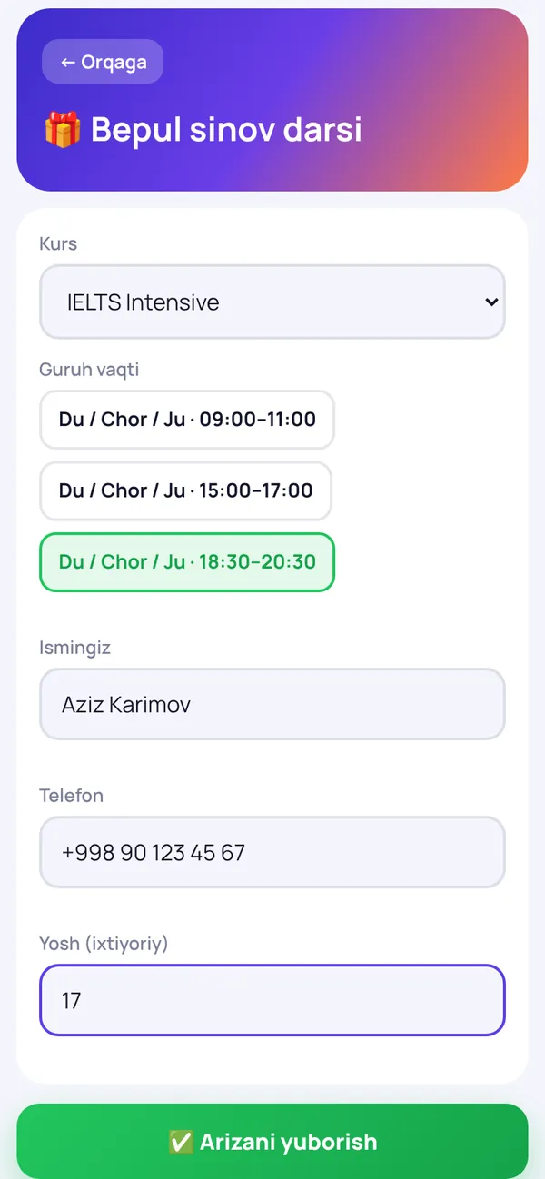 Bilim Plus App — screen 2
