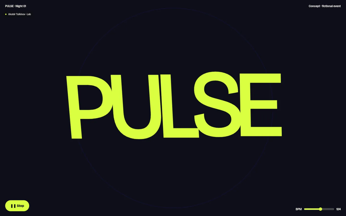 PULSE — screen 1