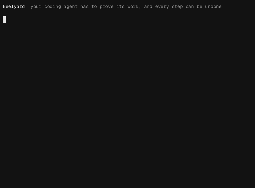 keelyard in a terminal